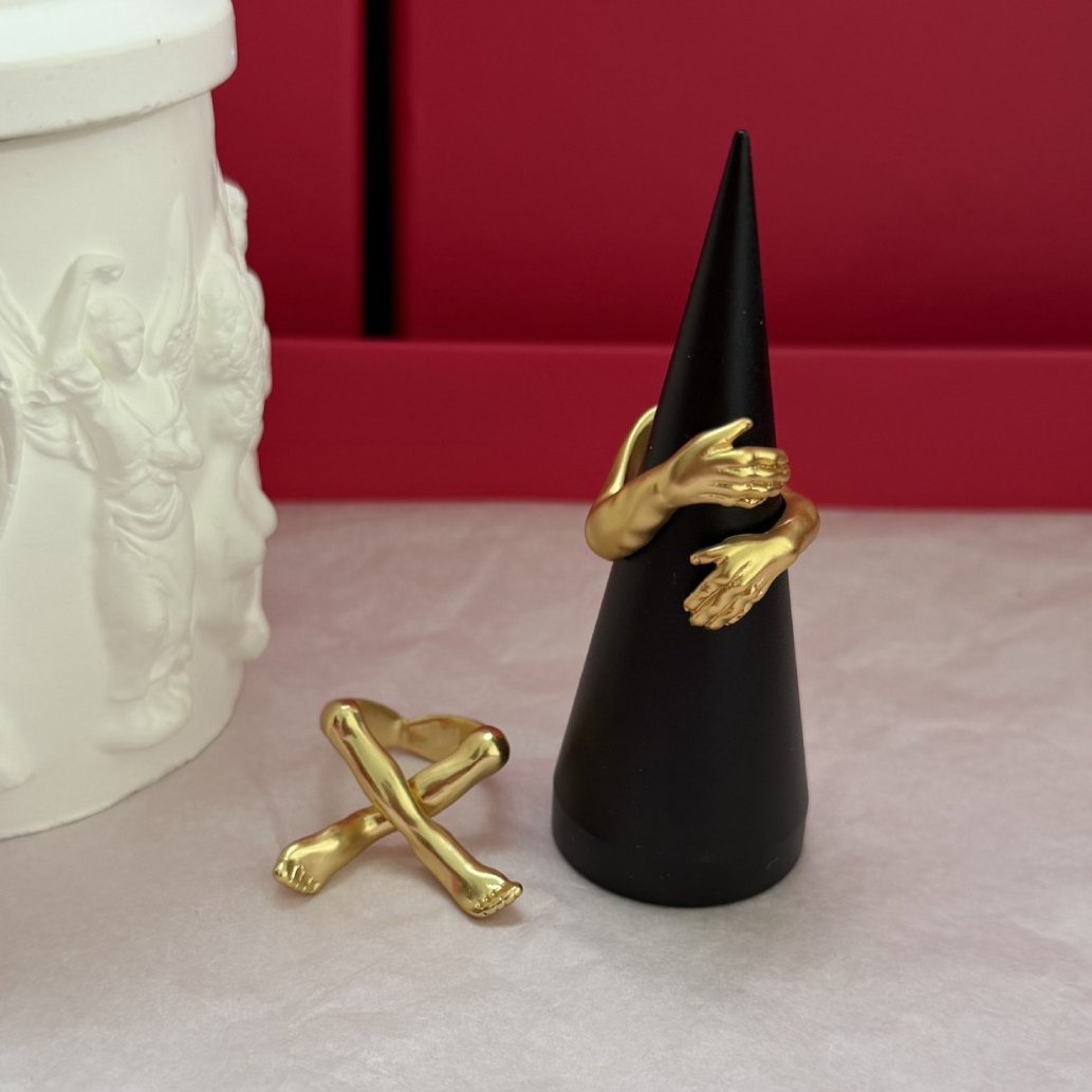 Body Jewelry Europe - Cincin Desain Pelukan Pribadi Berlapis Emas