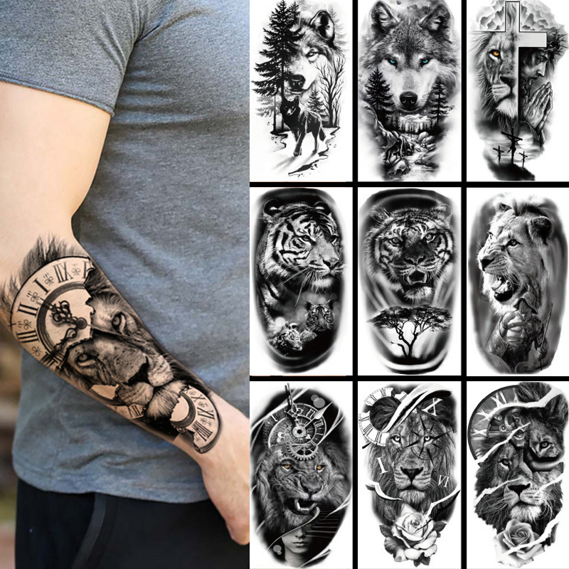 Body Jewelry Tattoo - Stiker Tato Sementara Tahan Air Hutan