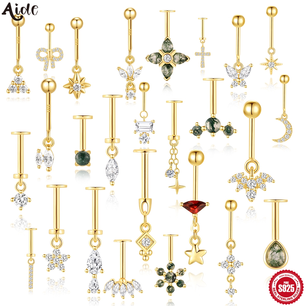 Body Jewelry Labret - Anting-anting tindik labret perak Sterling 925