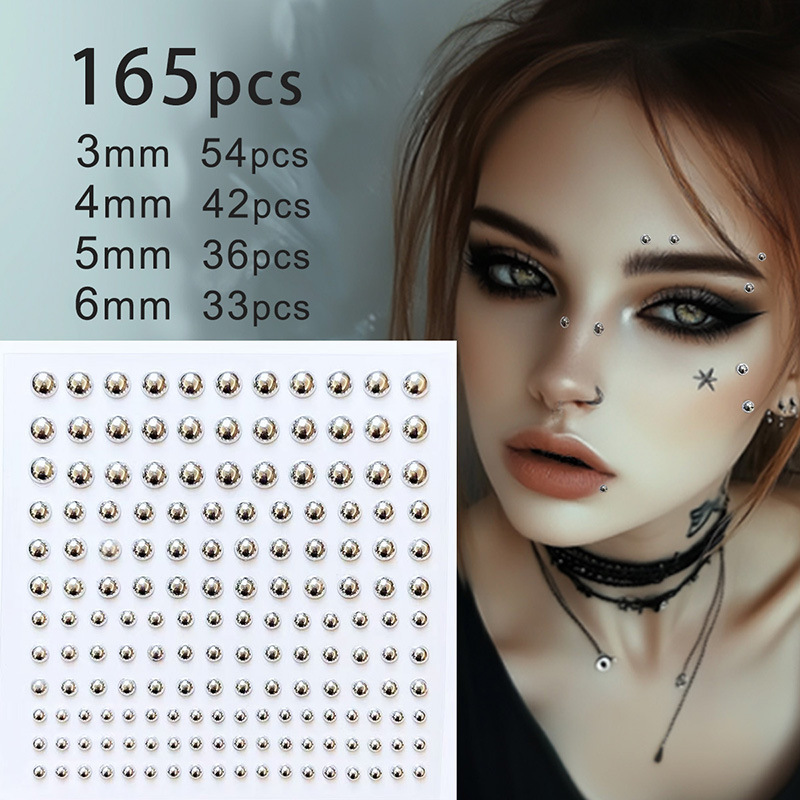 Body Jewelry Tattoo - Stiker Tato Rias Pesta Mata Wajah
