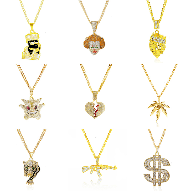 Body Jewelry Europe - Liontin salib Exag Gerated kalung pria
