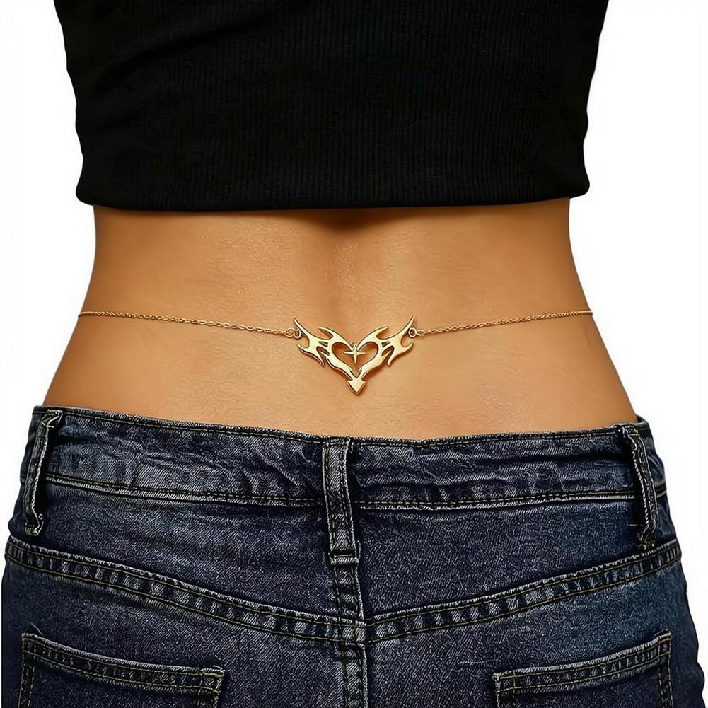Rantai Pinggang Wanita Seksi G - Body Jewelry Y2K ulasan dan harga