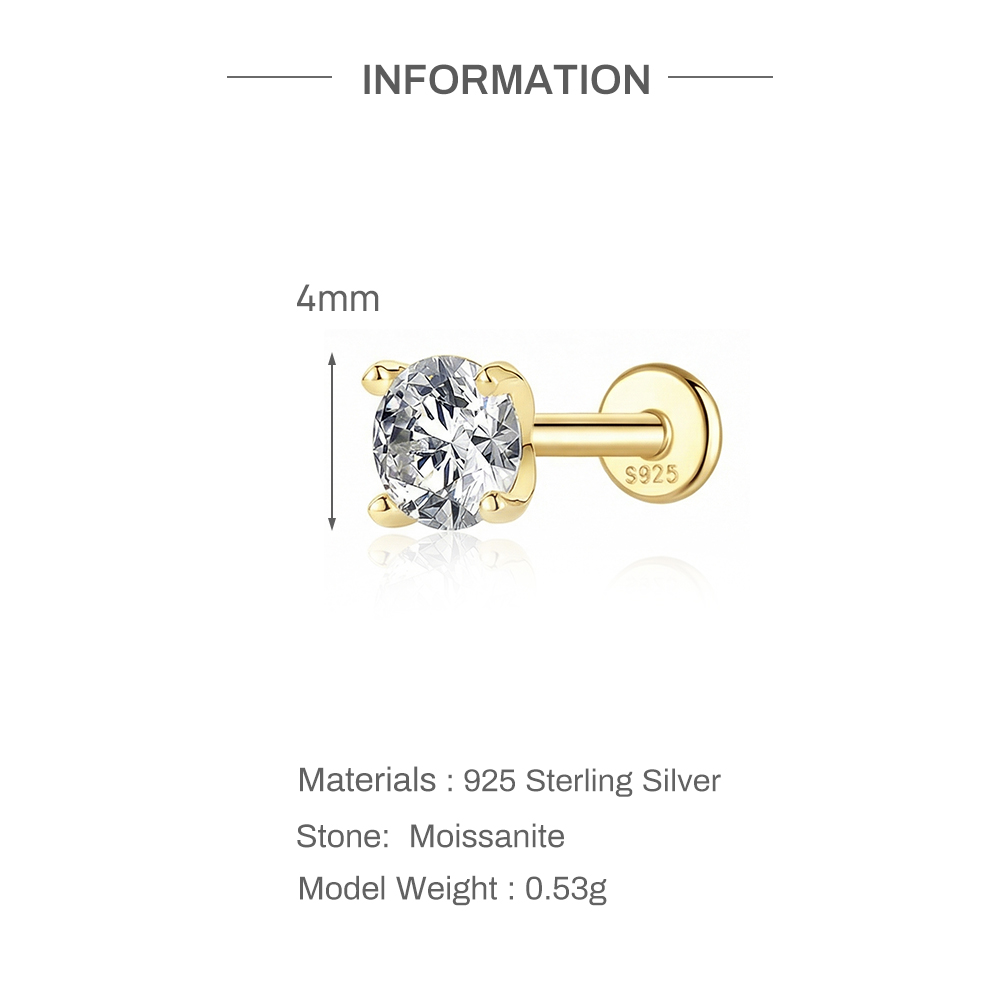 Anting-anting stud labret mois - Body Jewelry Labret ulasan dan harga