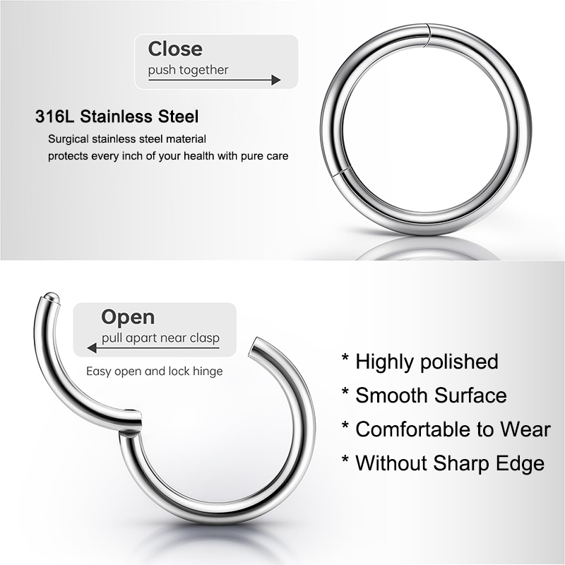 Cincin Telinga, Bibir, Tragus, - Body Jewelry Surgical Steel ulasan dan harga