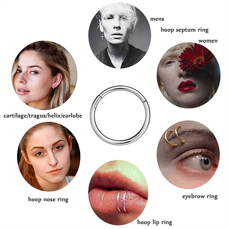 Cincin Telinga, Bibir, Tragus, - Body Jewelry Surgical Steel ulasan dan harga