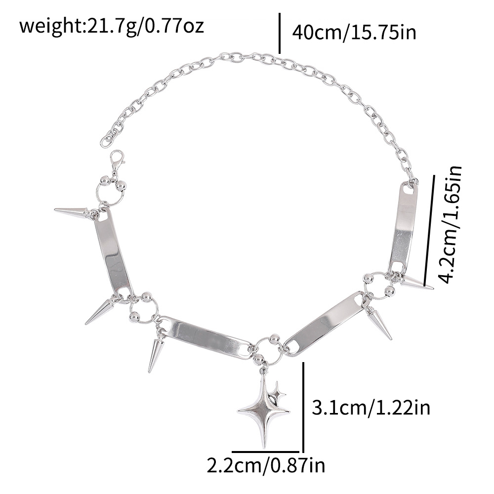 Kalung Punk Star Riveted, Perh - Body Jewelry Y2K ulasan dan harga