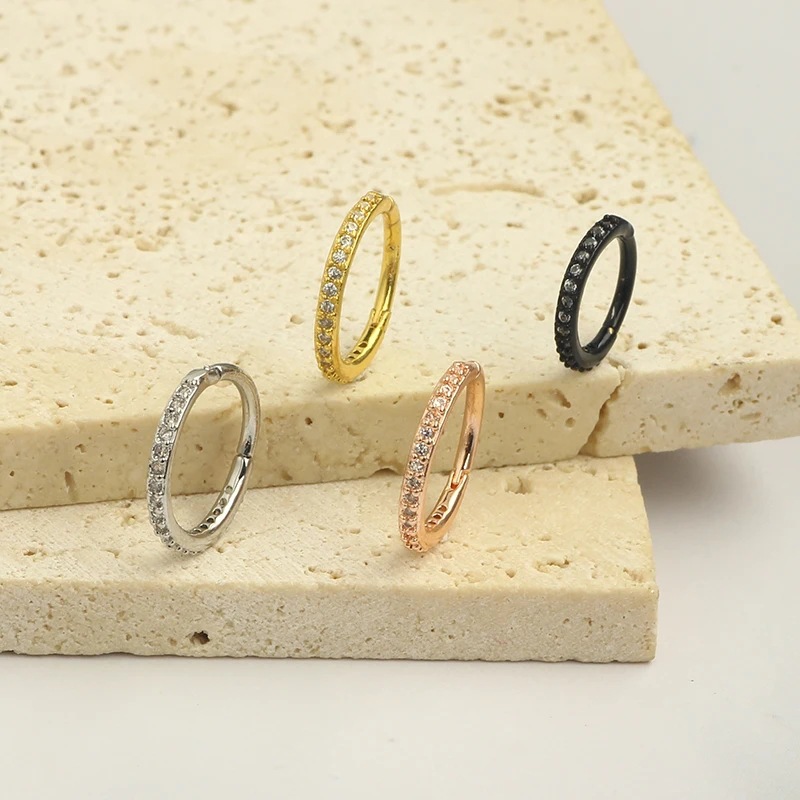 Cincin Hidung CZ Bening 16G, C - Body Jewelry Surgical Steel ulasan dan harga