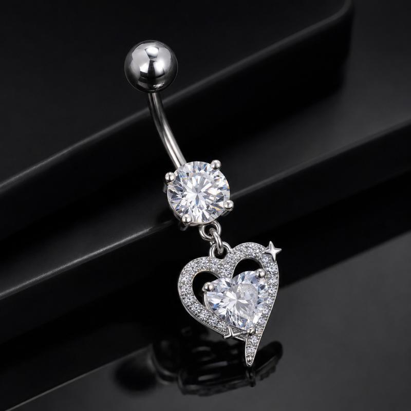 Cincin pusar baja bedah anti-n - Body Jewelry Surgical Steel ulasan dan harga
