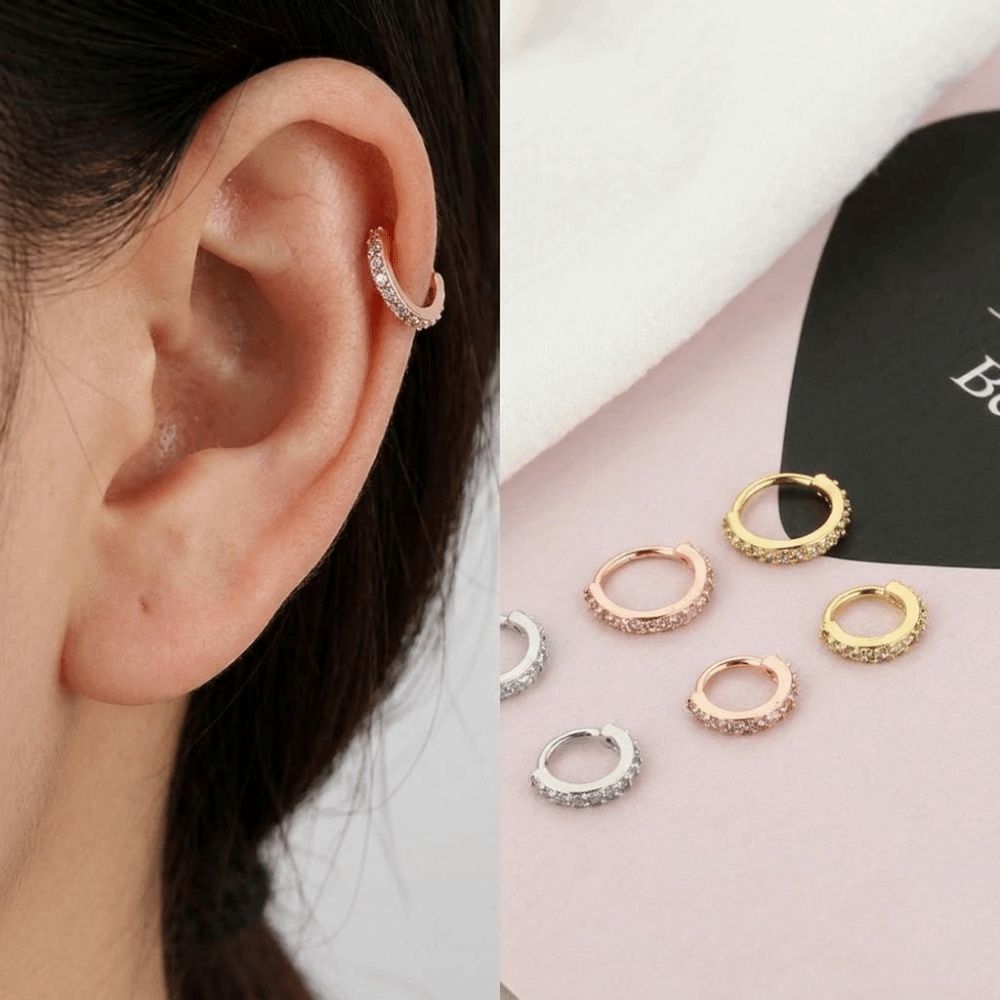 Cincin Hidung Zirkon Kubik Bul - Body Jewelry Europe ulasan dan harga