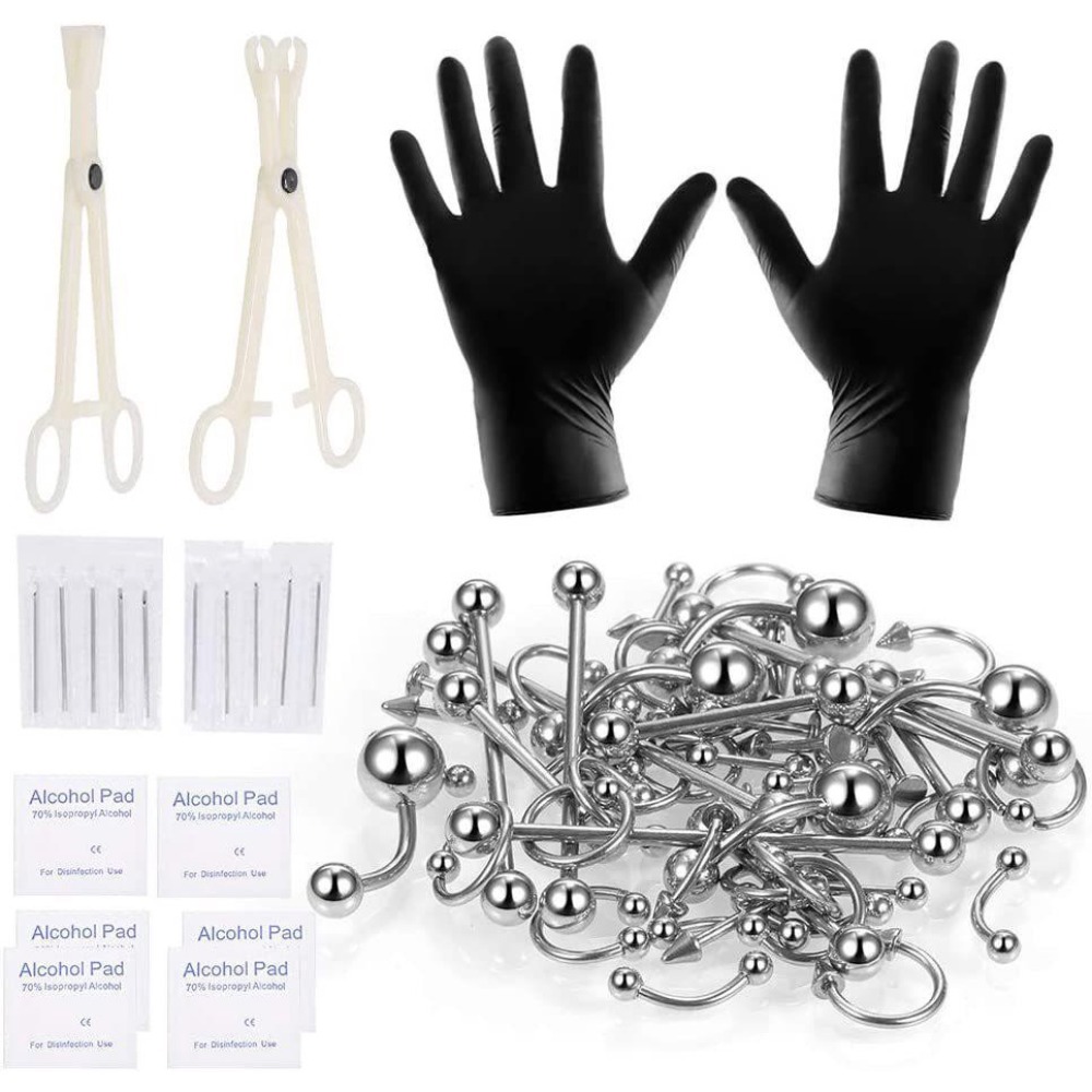 150/140/85/70/42Pcs Peralatan  - Body Jewelry Tattoo ulasan dan harga
