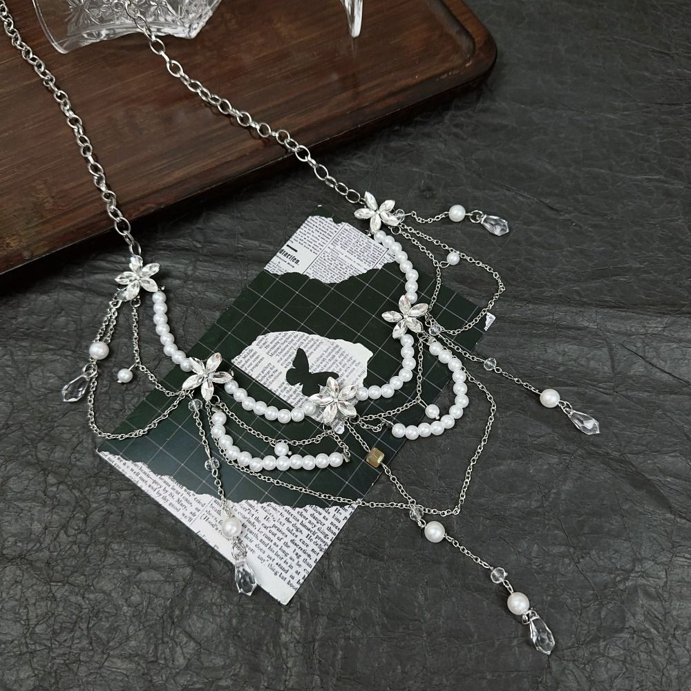Rantai Pinggang Mutiara Multil - Body Jewelry Y2K ulasan dan harga