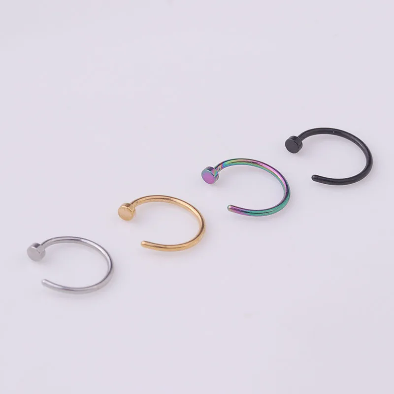 5pcs/lot 20G Cincin Hidung, 6m - Body Jewelry Surgical Steel ulasan dan harga