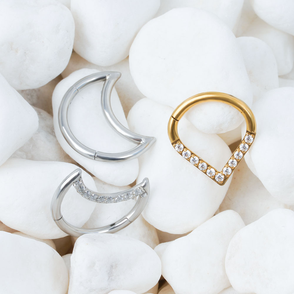 F136 Anting-Anting Helix Tulan - Body Jewelry Labret ulasan dan harga