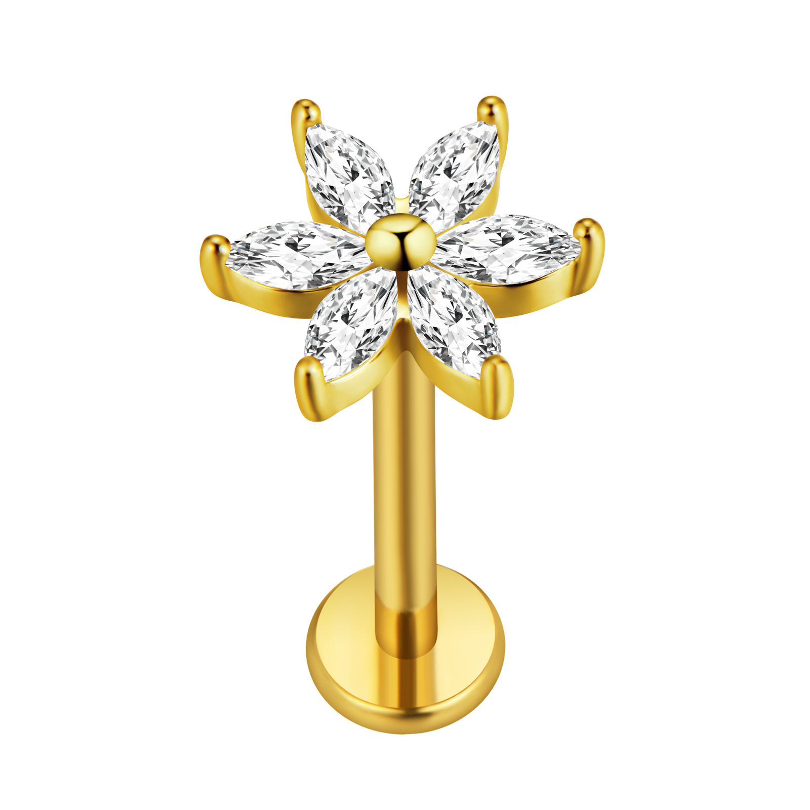 Daun Maple Labret Piercing Sta - Body Jewelry Labret ulasan dan harga