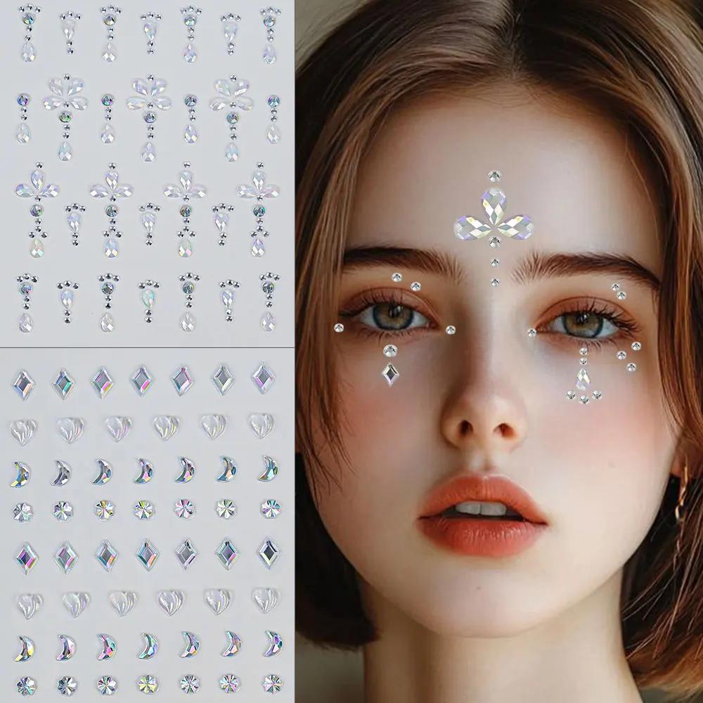 1 Lembar Stiker Berlian Imitas - Body Jewelry Tattoo ulasan dan harga