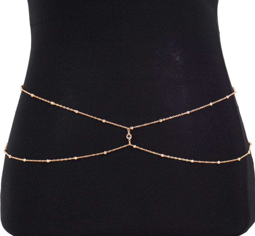 Rantai perut manik-manik berli - Body Jewelry Women ulasan dan harga