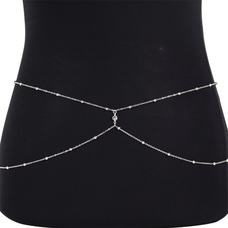 Rantai perut manik-manik berli - Body Jewelry Women ulasan dan harga