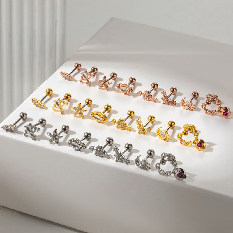 Anting-anting tulang rawan tit - Body Jewelry Labret ulasan dan harga
