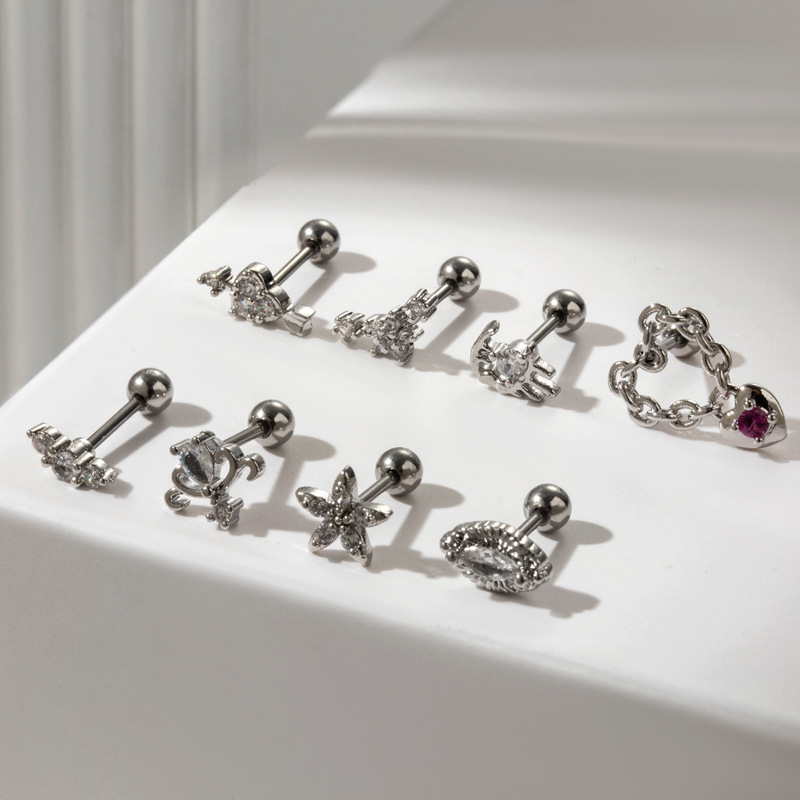 Anting-anting tulang rawan tit - Body Jewelry Labret ulasan dan harga
