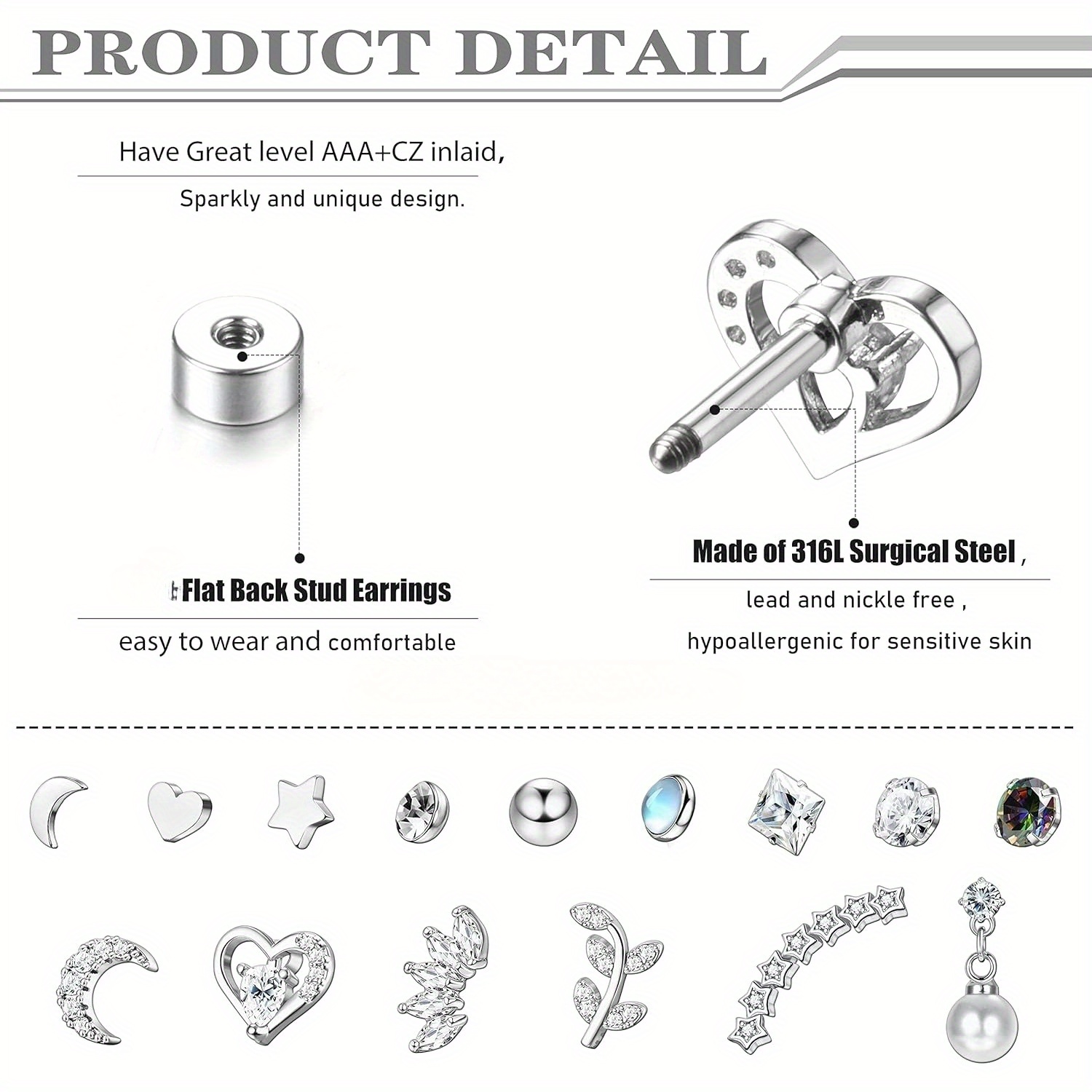 Drperfect anting-anting kancin - Body Jewelry Surgical Steel ulasan dan harga