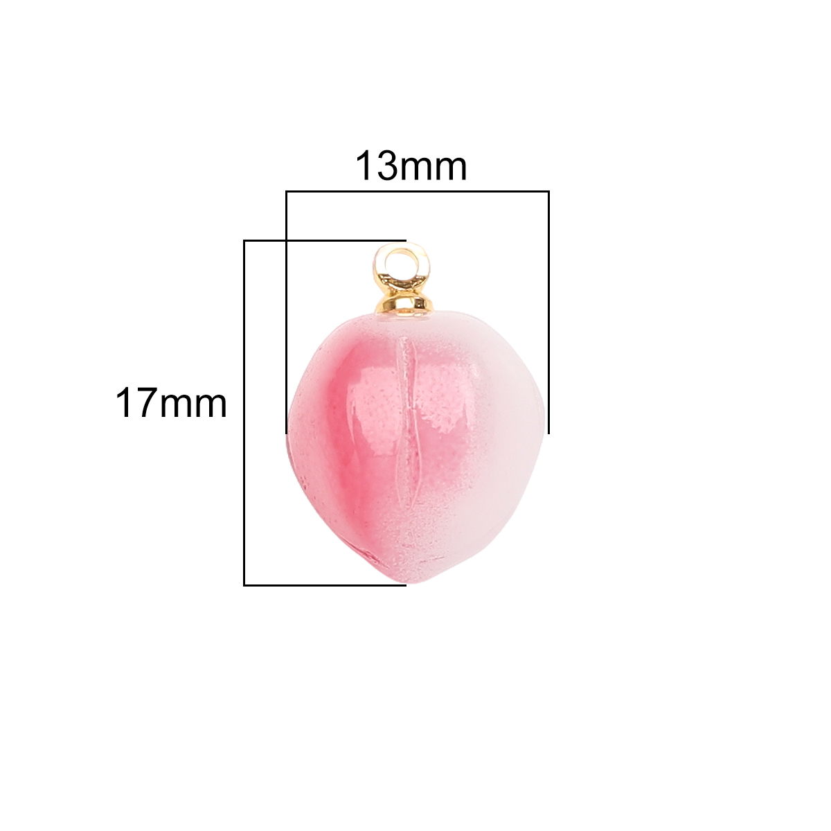 13X17mm 5 buah/tas liontin kac - Body Jewelry Unique ulasan dan harga