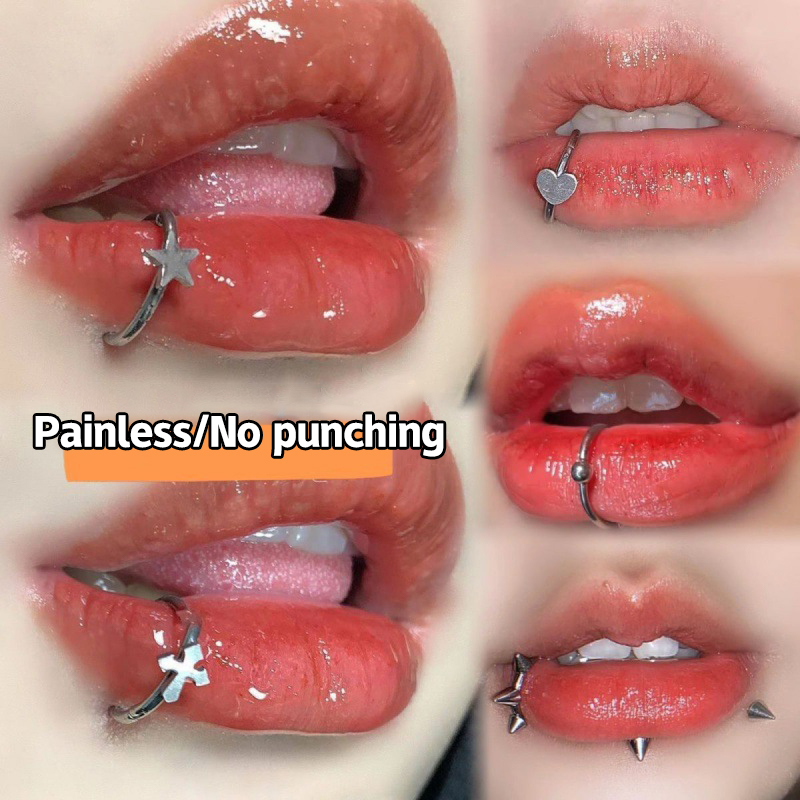 1Pc Cincin Hidung Palsu Stainl - Body Jewelry Labret ulasan dan harga
