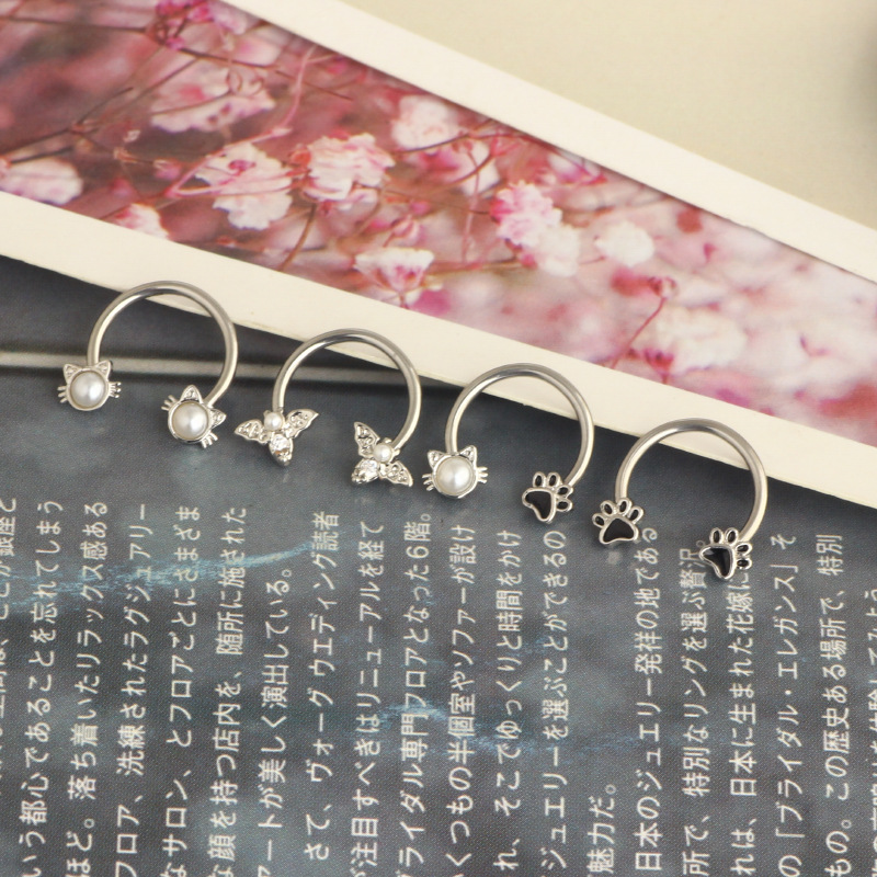 Cincin Septum 16G, Perhiasan T - Body Jewelry Surgical Steel ulasan dan harga