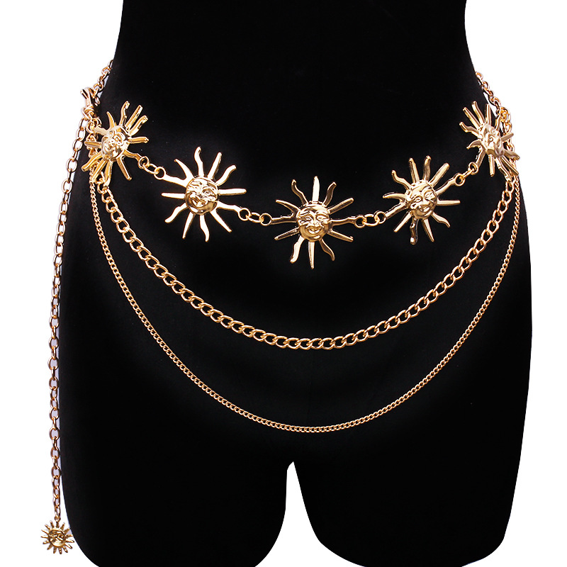 Ikat Pinggang Logam Rantai Pin - Body Jewelry Women ulasan dan harga