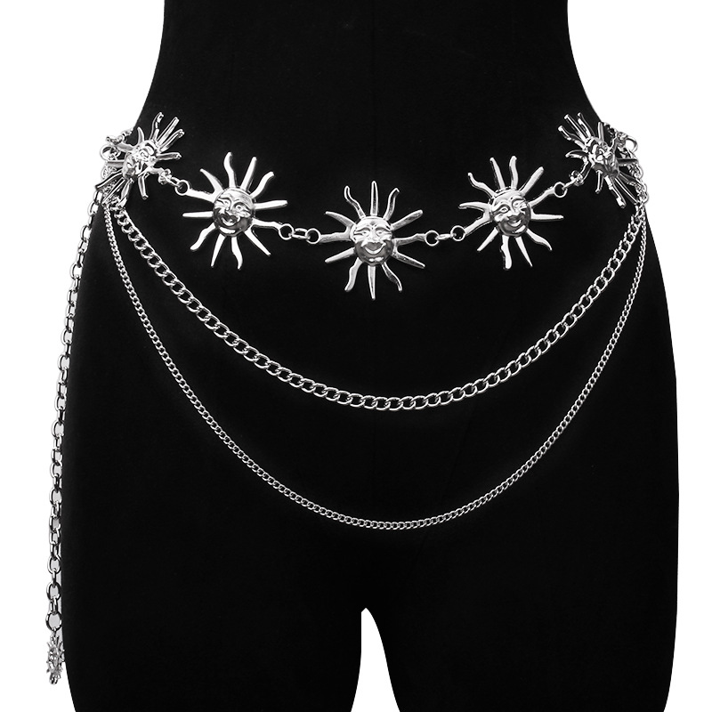 Ikat Pinggang Logam Rantai Pin - Body Jewelry Women ulasan dan harga