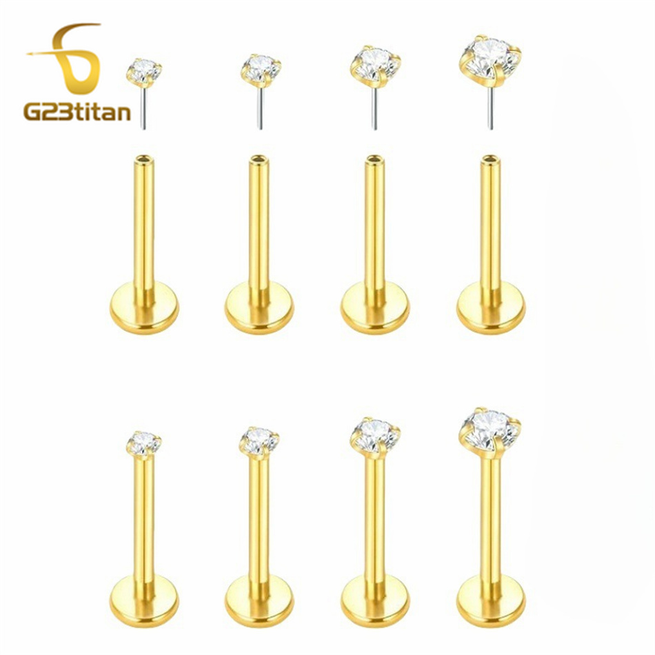 2pc Anting Titanium G23 Model  - Body Jewelry Labret ulasan dan harga
