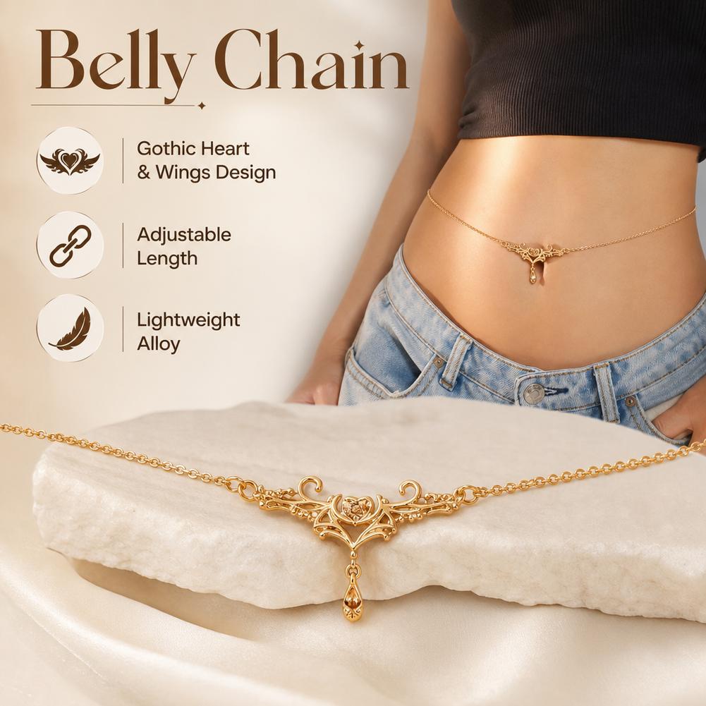 Rantai Pinggang Gothic Heart F - Body Jewelry Y2K ulasan dan harga