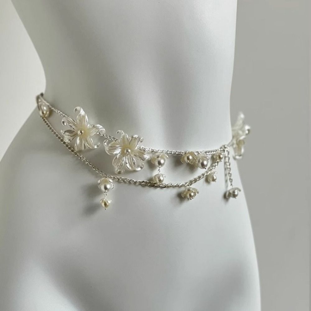 Rantai Pinggang Mutiara Elegan - Body Jewelry Women ulasan dan harga