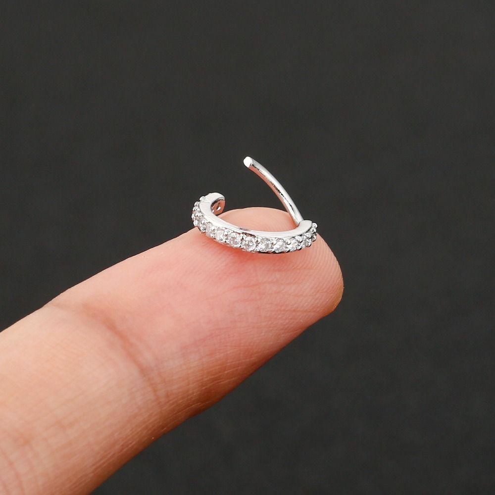 Cincin Hidung Zirkon Kubik Bul - Body Jewelry Europe ulasan dan harga