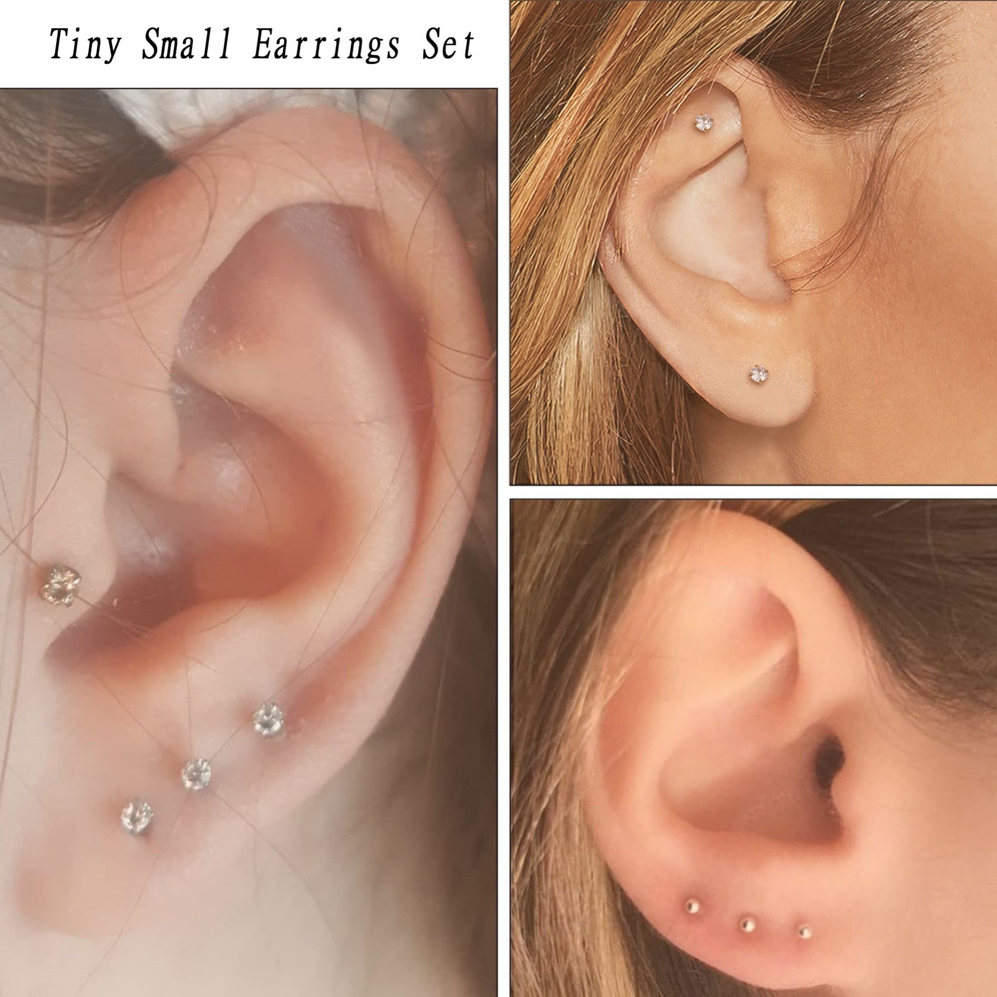 2 buah kecil bedah baja tahan  - Body Jewelry Surgical Steel ulasan dan harga