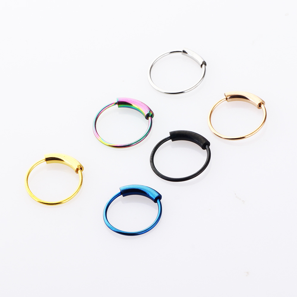 3 Buah/Lot Cincin Hoop Kontinu - Body Jewelry Surgical Steel ulasan dan harga