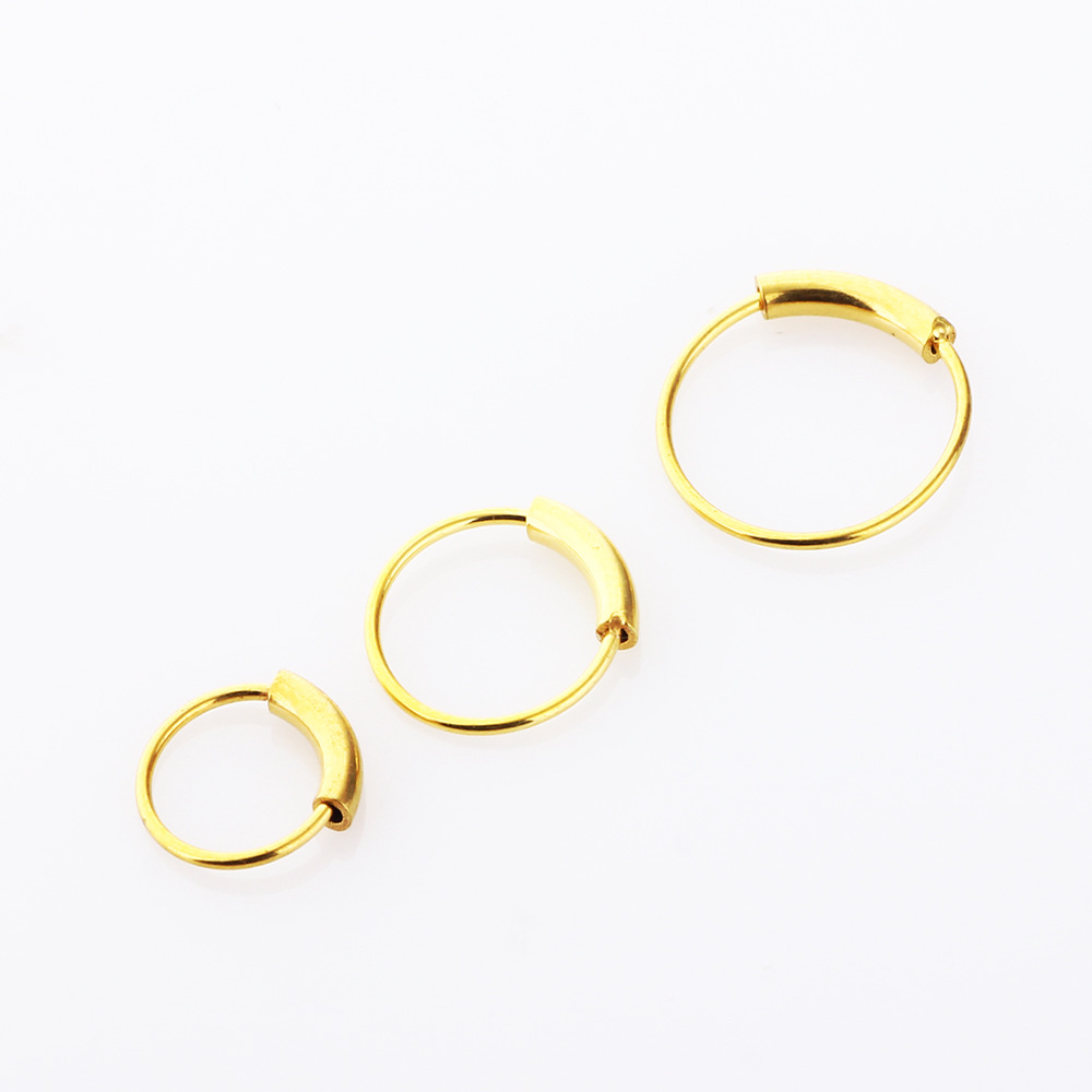 3 Buah/Lot Cincin Hoop Kontinu - Body Jewelry Surgical Steel ulasan dan harga