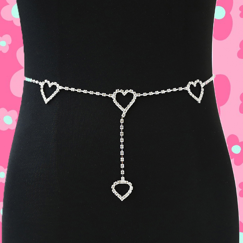2000S Rantai Pinggang Hati Kri - Body Jewelry Y2K ulasan dan harga