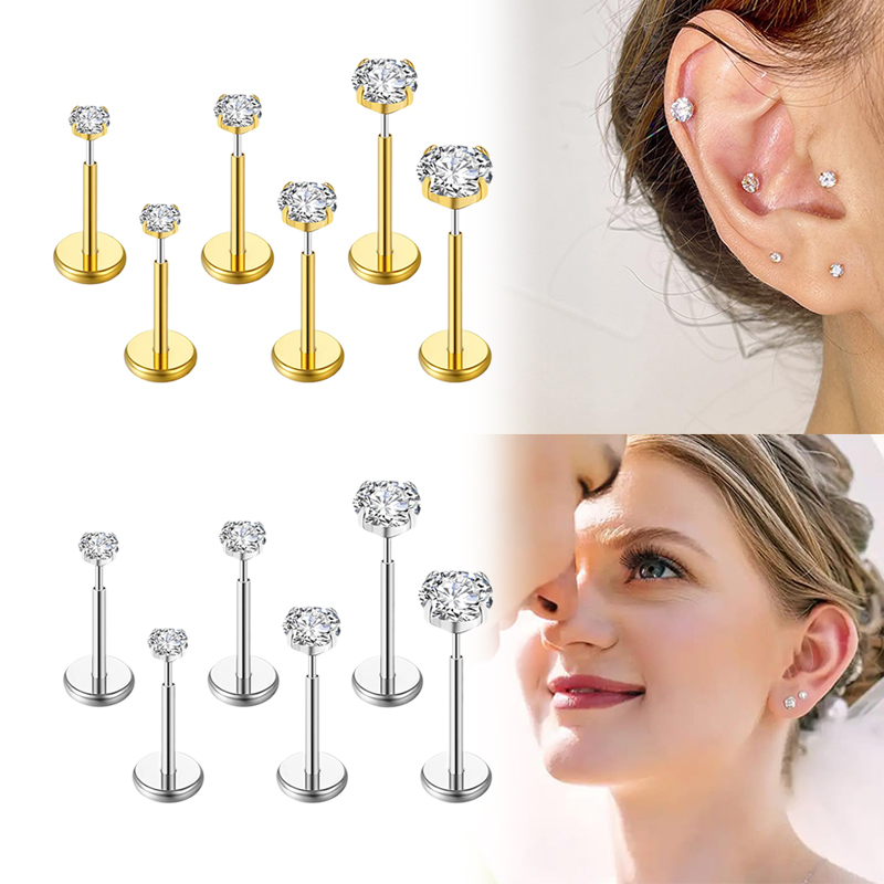 Cincin Septum Hidung Tanpa Uli - Body Jewelry Labret ulasan dan harga