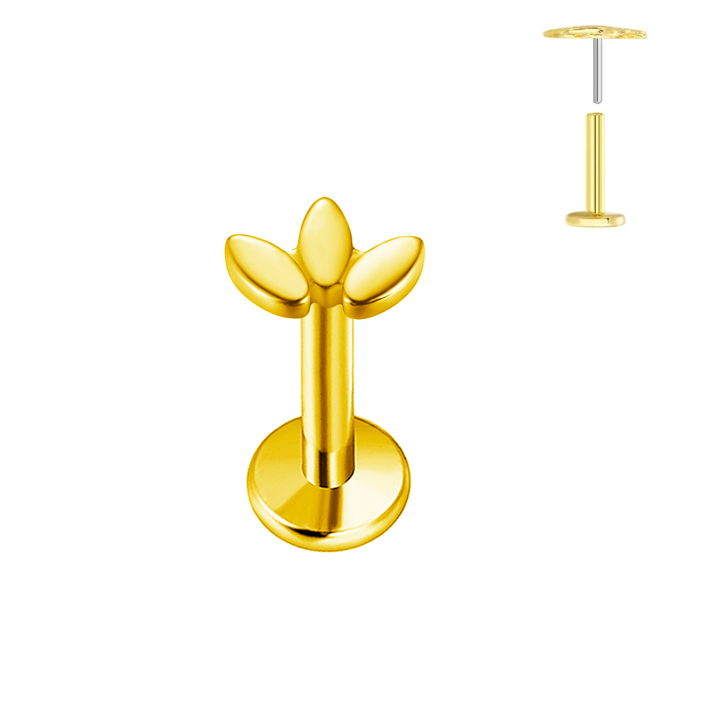 ASTM F136 G23 Titanium Berbent - Body Jewelry Labret ulasan dan harga